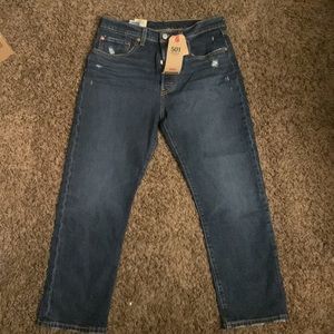 Levi's Women's 501 High Rise Cropped Button Fly Straight Leg Jeans 30 x 26 NWT